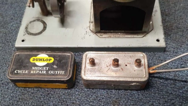 Home made replacement burner for a Parken steam engine
