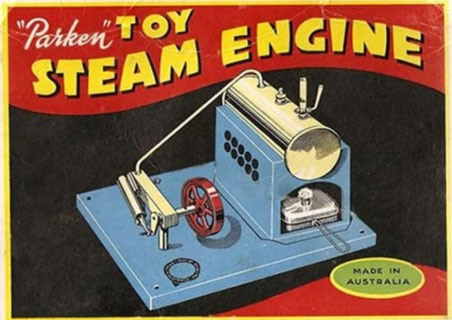 Parken Toy Steam Engine made in Australia