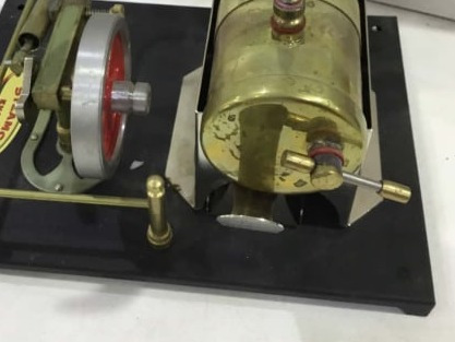 later Steamco engine with overflow plug