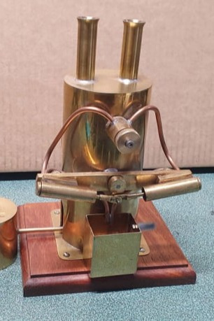 Trevs Toy Box twin cylinder vertical steam engine